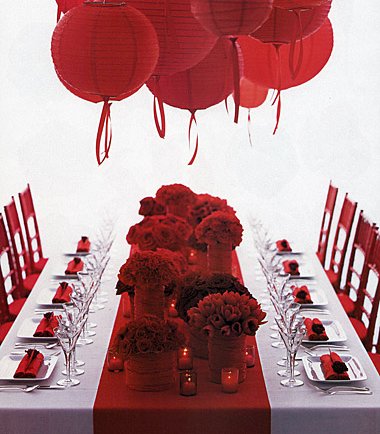 red centerpieces for weddings